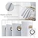 WONTEX Blackout Curtains Room Darkening Thermal Insulated Living Room Curtains, 52 x 84 inch, Greyish White, 2 Grommet Curtain Panels