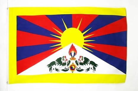 AZ FLAG Bandera del Tibet 90x60cm - Bandera TIBETANA - Budista 60 ...