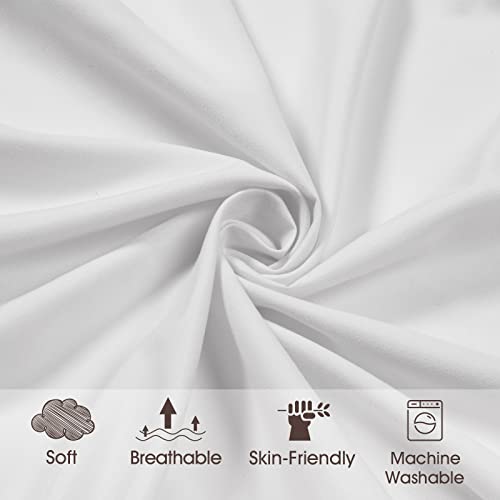 PHF Soft Fitted Crib Sheet Set, 2 Pack Silky Comfy Breathable Baby