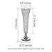 Efavormart Set of 2 Tall Gold Beaded Crystals Trumpet Floral Vase Wedding Centerpiece 23