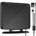 [Latest 2019] 120Miles Directional TV Antenna-Indoor High Reception Amplified HDTV Antenna for TV Signals High Reception Digital TV Antenna for 4K/VHF/UHF/1080P Free Channels 13ft Coax