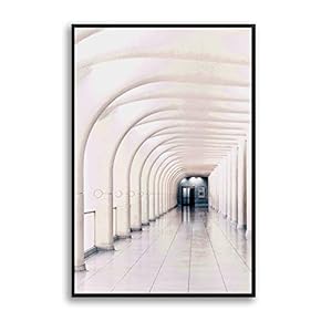 Framed Canvas Wall Art for Living Room, Bedroom Colorful Corridor Canvas Prints for Modern Home Decoration Ready to Hang - 16"x24" inches