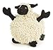 goDog Fuzzy Wuzzy Sheep with Chew Guard Tough Plush Dog Toy