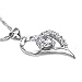 A+M Shopping Heart Necklace White Gold Plated Pendant You are The Only One in My Heart for Women