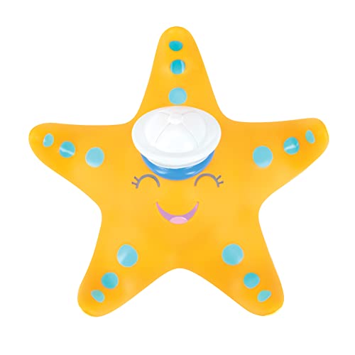 Nuby Starfish Ring Toss Bath Toy, Includes 3 Toss Rings (Crabfish