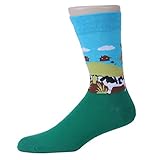 Zmart Men Crazy Animal Color Pattern Art Crew Novelty Socks