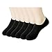 Mens Thin Casual Invisiable No Show Socks Non Slip Heel Grip 6 Pairs
