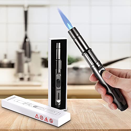 Butane Torch Lighter Long Butane Lighter Refillable Kitchen Torch