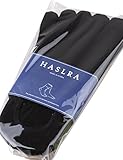 Haslra No Show Toe Socks for toe shoes (vibram) _3 Pairs (BLACK)