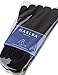 HASLRA Women's No Show Toe Socks for toe shoes 3 Pairs (BLACK-L)