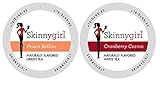 Skinnygirl Naturally Flavored White and Green Tea 2 Flavor Variety Bundle: (1) Skinnygirl Peach Bellini Green Tea, and (1) Skinnygirl Cranberry Cosmo White Tea, 12 Single Serve Cups Ea. (24 Total)