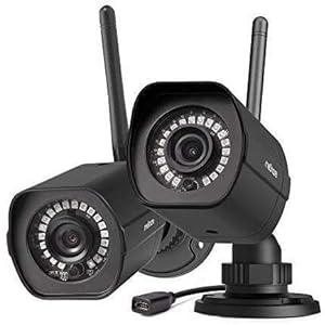 meShare 2Pack Outdoor Camera 1080p - Security Camera System Wireless Weatherproof Cloud Cam Motion Detection, Night Vision and Activity Alerts Available, Compatible with Alexa (Renewed)