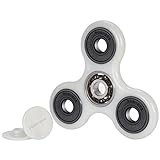 Hompie HOMP-1-S 360 Degree Rotation Fidget Tri Spinner Hand Toy Kit, White