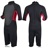 Realon Kids Wetsuit Shorty Boys Girls 3mm Neoprene One Piece Thermal Swimsuit 2mm Warm Full Long Sleeve Wet Suits Cover Toddler Child Junior Youth Swim Surf Dive