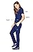 FIGS Medical Scrubs Women's Casma Three-Pocket Scrub top (Navy Blue, XL)