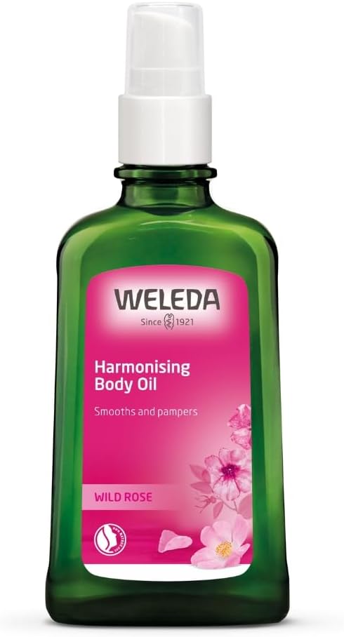 Weleda Organic Wild Rose Body Oil 100ml - Hydrating Nourishing Vegan
