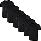 6 Pack Boys Youth Kids Mesh Athletic Quick Dry T Shirts Short Sleeve Moisture Wicking Tee Shirts Active Tops (Age 4-18)