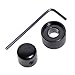 Kmise A3169 1 Set Black Dual Concentric Control Knob for Guitar
