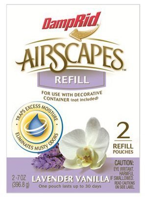 Damp Rid Airscapes Refill Pouches Lavender Vanilla 14 Oz 2 Count
