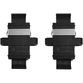 myezfit 2-Pack MPO to MPO Singlemode Simplex Coupler Optical Fiber Adapter UP-Down Fiber Optic Coupler Adapter - Black