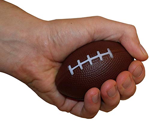 J&J's ToyScape Mini Foam Football 4" x 2.5" (Pack of 12) Mini Foam Squeeze Ball, Foam Squeeze Sports Ball Toy for School Carnival Reward, Football Party Favors - Thumbnail 2