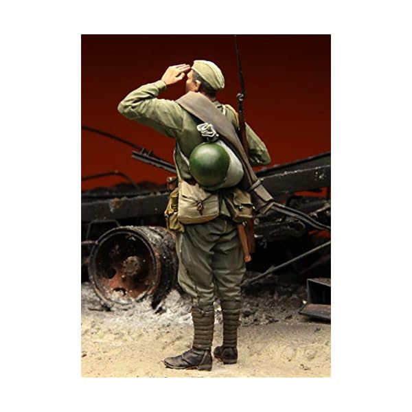 XINGCHANG 1/35 Resin Figure Model Kit 093 Russische Infanteristen Kursk 1943 Eine Figur Unmontierte unbemalte Oberseite – Bild 3