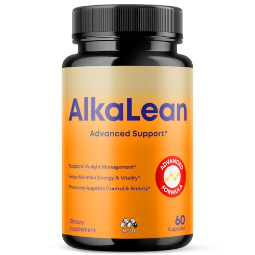 Alkalean Capsules, Official Alkalean Pills with All Natural Ingredients, Advanced Weight and Wellness Support Supplement, Maximum Strength Healthy Lifestyle Multivitamins for Women & Men (60 Capsules)
