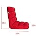 Sundale Outdoor Indoor Adjustable Soft-Brushed Polyester Cord Five-Position Multiangle Floor Chair, Red