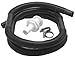 Shoreline Marine Bilge Pump Plumbing Kit | Plastic | 2 Stainless Steel Hose Clamps | Easy Installation | Heavy-Duty Marine Accessory