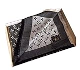 EHOO Fall Winter Cashmere Scarf Warm Scarves Fashion Luxury for Women (black), Large