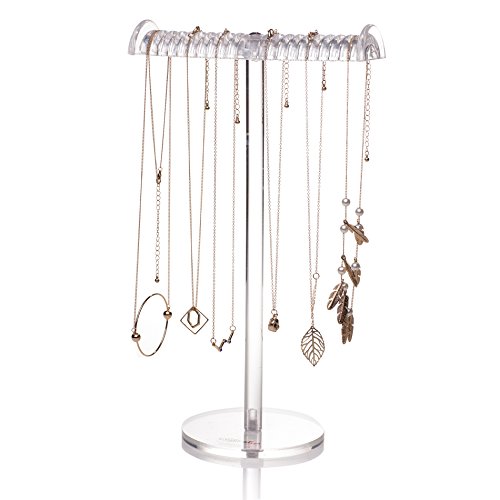 Acrylic T-Bar Tall Jewelry Display Stand 13.4