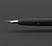 KACO EDGE Matte Black Fountain Pen, Schmidt Extra Fine Nib Gift Pen with Converter, Ink Cartridges Gift Box Set