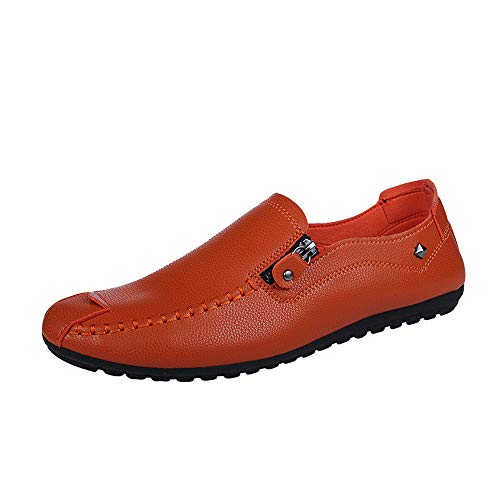 JSPOYOU-Mens-PU-Leather-Handsewn-Boat-Shoe