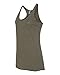 Next Level Apparel Women's Premium Tri-Blend Racerback Tank, Military Green, Medium