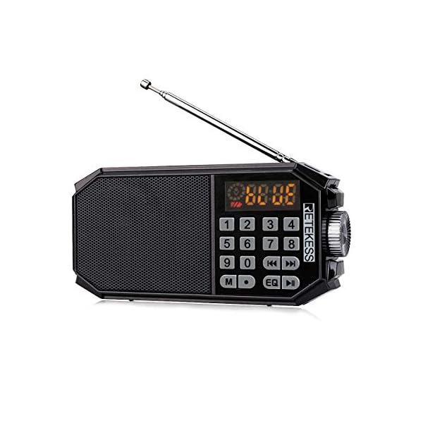 Radio Retekess TR610 FM + Parlante Bluetooth reproduce MP3