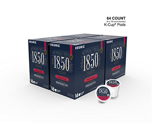 1850 Trailblazer, Medium-Dark Roast Coffee, K-Cup Pods for Keurig Brewers, 16 Count (Pack of 4)