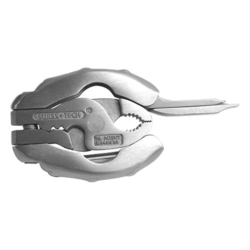 SwissTech-ST50016-Polished-SS-9-in-1-Micro-Pocket-Multitool-with-Screwdrivers-Pliers-for-Keychain