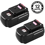 Replace Porter Cable 18V Battery for PC18B Battery PCC489N PCMVC PCXMVC Cordless Tool Battery 2-Packs