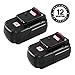 GERIT BATT Upgraded 3600mAh PC18B Battery, Replacement for Porter Cable 18V Battery PC18B Compatible with Porter Cable 18V Battery PCC489N PC188 PC18BLX PC18BLEX Cordless Power Tools Batteries