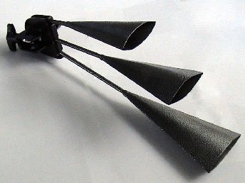 Tone Deaf Music Agogo Bells (with mount) Triple Bell Hand Percussion and also fits to Drum Kit