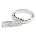TopTie Rhinestone Buckle Spring Waist Belt