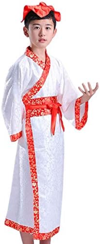 Huatime Chinese Style Costume - Unisex Children Hanfu School Festival Celebrate Stage Performances Show Cosplay National Costume Fancy Dress