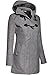 BodiLove Women's Sophisticated Duffle Coat with Detachable Hood