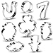St.Patrick's Day Cookie Cutters Set Irish Party Supplies/Decorations - Shamrock Leprechaun Rainbow 8 PCS