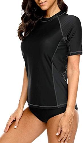 CharmLeaks Womens Swim Shirt Rash Guard 