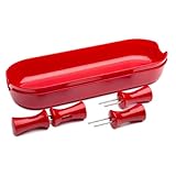 Zak Designs Kitchen To Table Plastic Corn Holders, Red