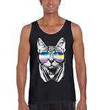 DJ Cat Mens Fashion Tank Top