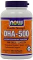 NOW Foods DHA-500, 180 Softgels , Pack of 3
