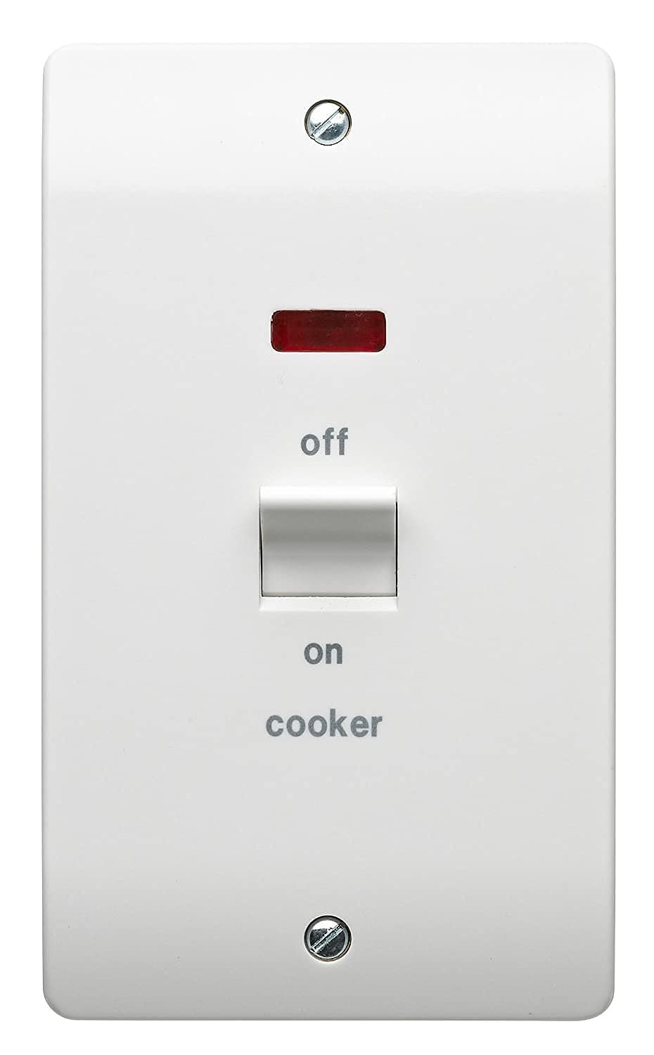 Mk K5215CKWHI 45A 2-Gang Double Pole Cooker Switch