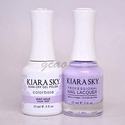 Kiara Sky Matching Gel Polish + Nail Lacquer 0.5oz Lillac Lollie